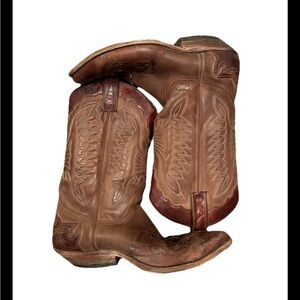 Sancho Western Cowboy Boots Brown Leather Style 2163 / 4517 EU 43